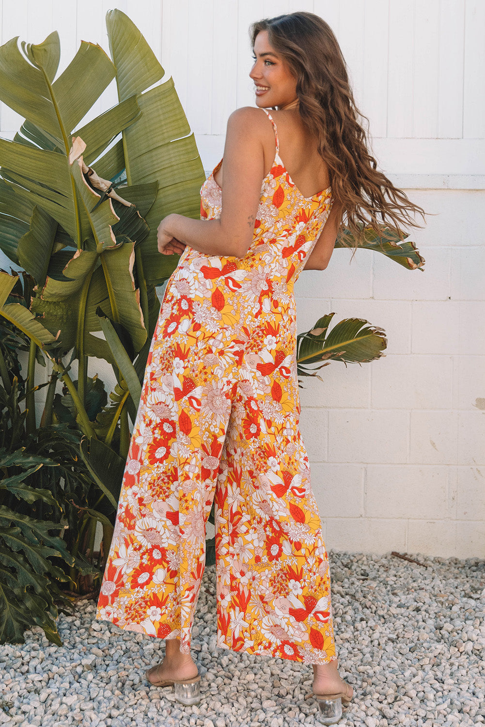 Floral Jumpsuit Side View